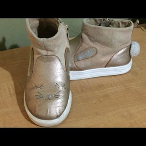 BONIE LOW BOOTS, light GOLD AND LIGHT PINK